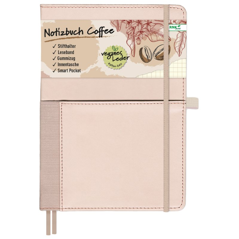 RNK Verlag carnet Vegan Apple, A5, rose pastel, 96 feuilles