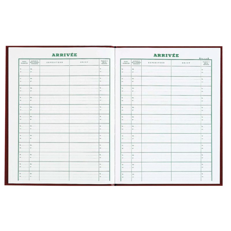 Le Dauphin brochure Courrier arrivée, rood, 160 pagina's, 320×240 mm