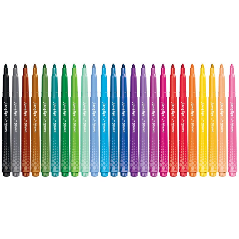 Maped feutres COLOR'PEPS Long Life 2, 12 pièces, 1,5 mm