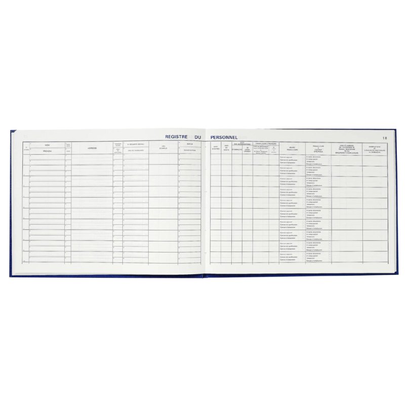 Le Dauphin brochure personeelsregister, zwart, 80 pagina's, 240 × 320 mm