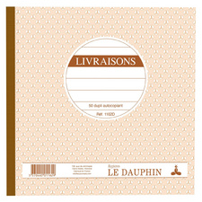 Le Dauphin manifold Livraisons, 210×210 mm, 3-voud doorschrijfpapier, 50 genummerde vellen