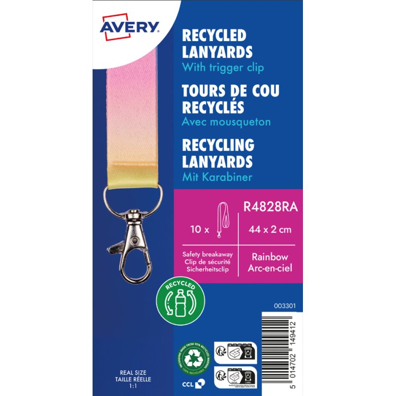 AVERY Zweckform textile tape Recy, rPET, blue, 20 × 440 mm