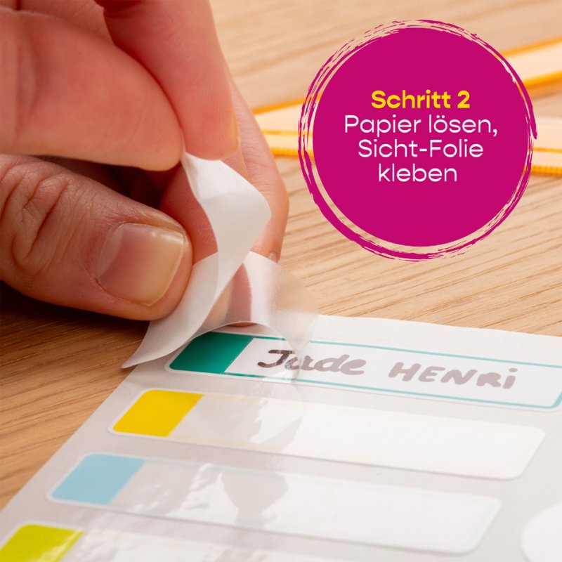 AVERY Zweckform etiketten waterbestendig, gekleurde randen, 24 stuks op 2 vel