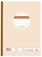 Le Dauphin doorschrijfblok Commandes, 297×210 mm, tripli, 50 genummerde vellen