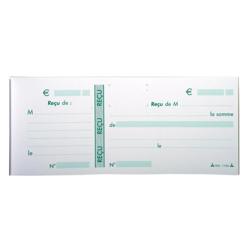 Le Dauphin carnet de reçus, 89 × 210 mm, 50 formulaires