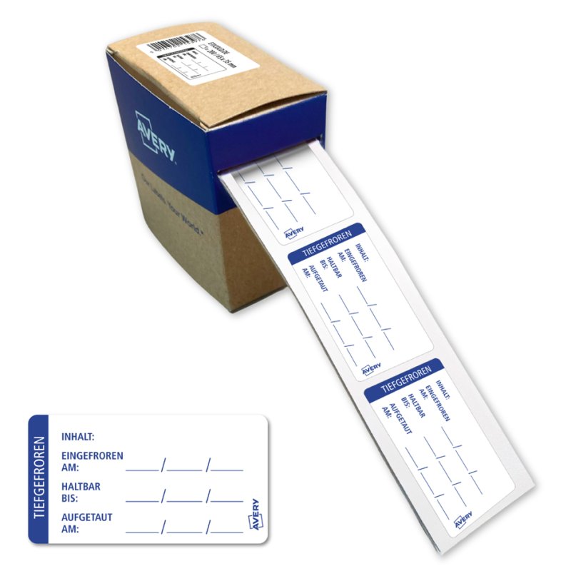 AVERY Zweckform freezer labels, 65×35 mm, white, 200 pieces