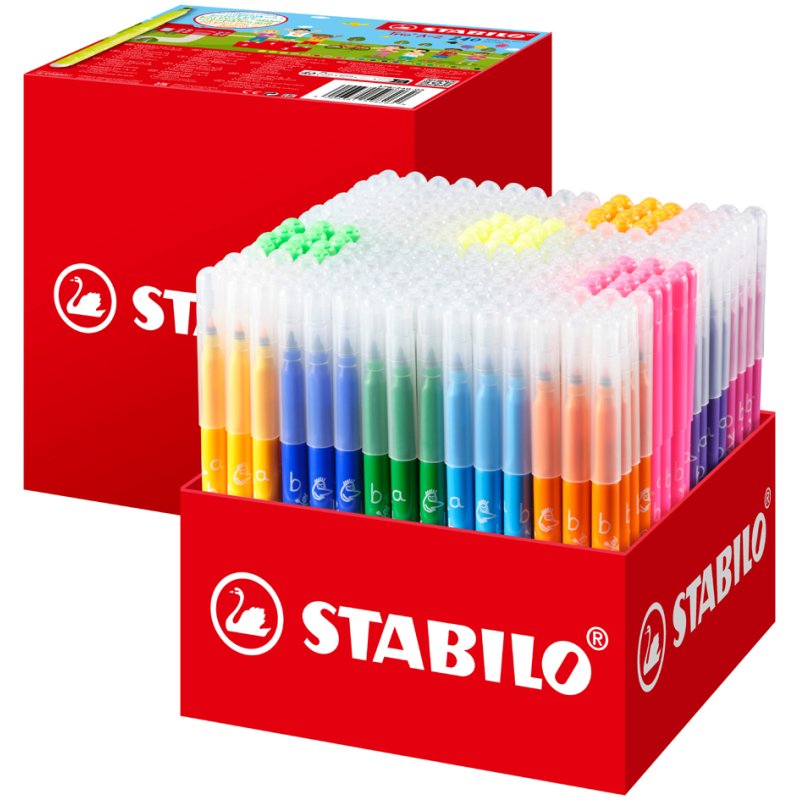 STABILO Tri 378 marqueurs, grip triangulaire, 0,7 mm, 240 pièces