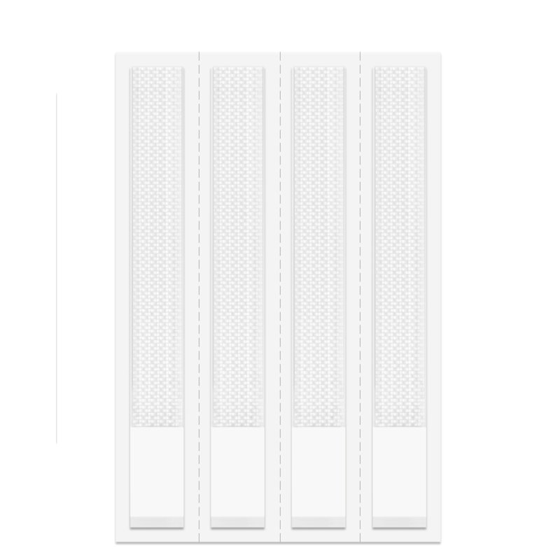 tesa Powerstrips CLICK hook-and-loop MEDIUM Slim, white, holding power 5.0 kg, 8 strips