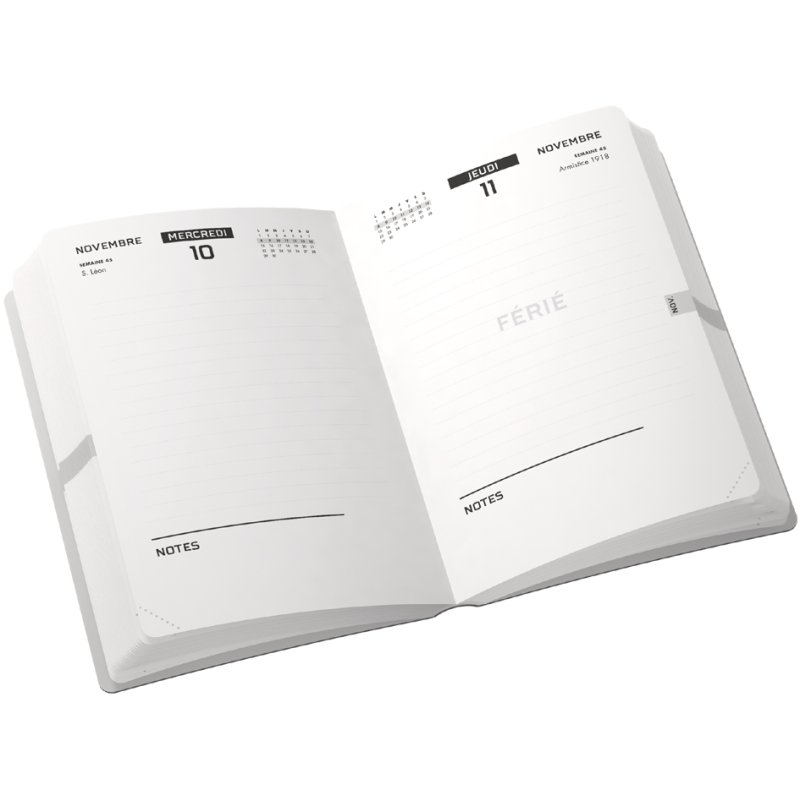Oxford agenda scolaire PRINT ANIMAUX 2026/2027, 120×170 mm, 1 jour par page, 6 pièces