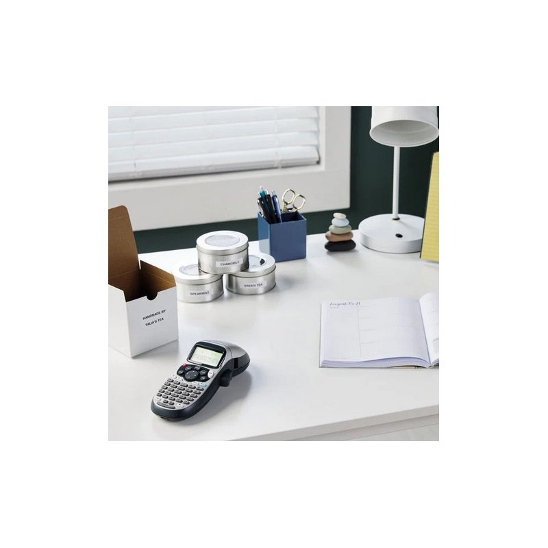 DYMO LetraTag LT-100H labelprinter, zilver, ABC-toetsenbord, 13-cijferig display