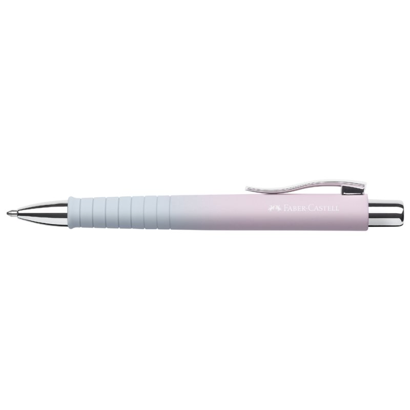 Faber-Castell KS Pol stylo bille, melon, 0,6 mm XB, bleu