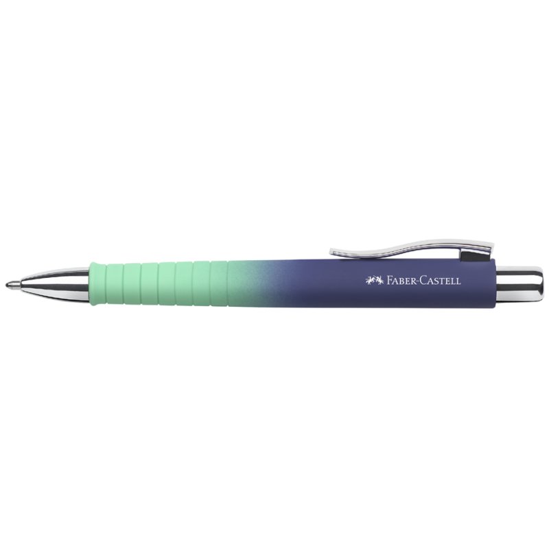 Faber-Castell KS Pol stylo bille, melon, 0,6 mm XB, bleu