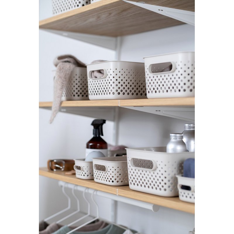 smartstore storage basket Essence S, vintage sage, 1.6 litres, recycled plastic