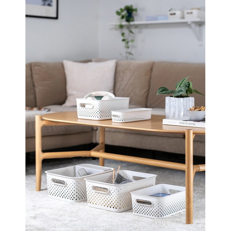 smartstore panier de rangement Essence M, lin, 5,5 litres, plastique recyclé