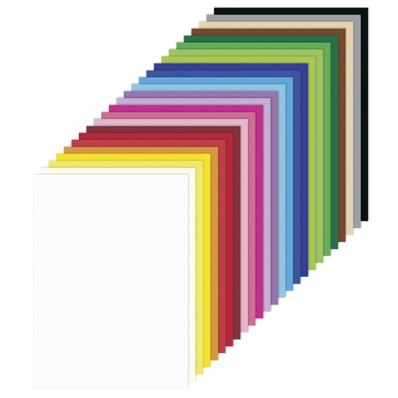 folia karton 180g, A4, 25 kleuren, 500 vel