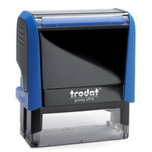 trodat tekststempel-automaat 4913 Printy 4.0, hemelsblauw, zelfkleurend, 58×22 mm