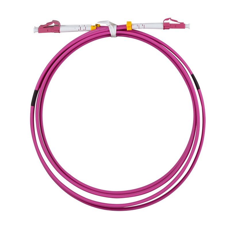 LogiLink Professional fibre optic patch cable, erica-violet, 2x LC-Duplex, OM4, 10 m