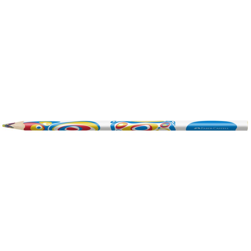 Faber-Castell crayon de couleur Fantasy Colours Pastell, triangulaire, turquoise/rose/lilas, 3,8 mm
