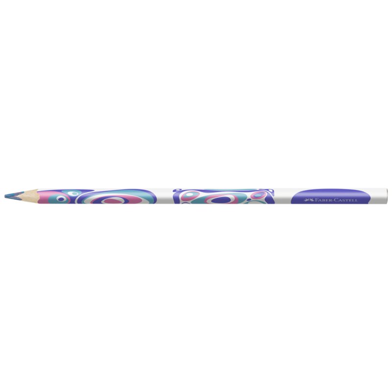 Faber-Castell crayon de couleur Fantasy Colours Pastell, triangulaire, turquoise/rose/lilas, 3,8 mm