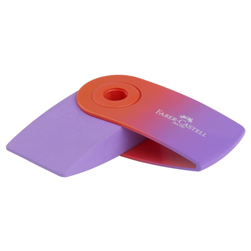 Faber-Castell gomme SLEEVE MINI Flow Edition, sans PVC, 54×25×13 mm, couleurs assorties