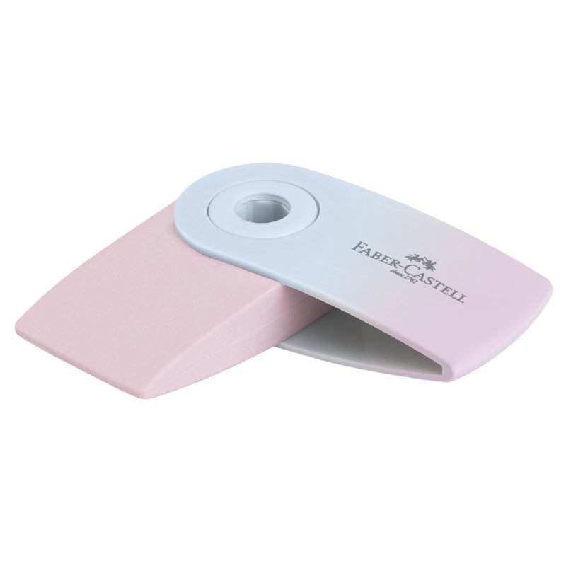 Faber-Castell gomme SLEEVE MINI Flow Edition, sans PVC, 54×25×13 mm, couleurs assorties