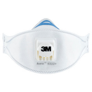 3M ademhalingsbeschermingsmasker Aura Comfort Cool, FFP2, met ventiel, 2 stuks