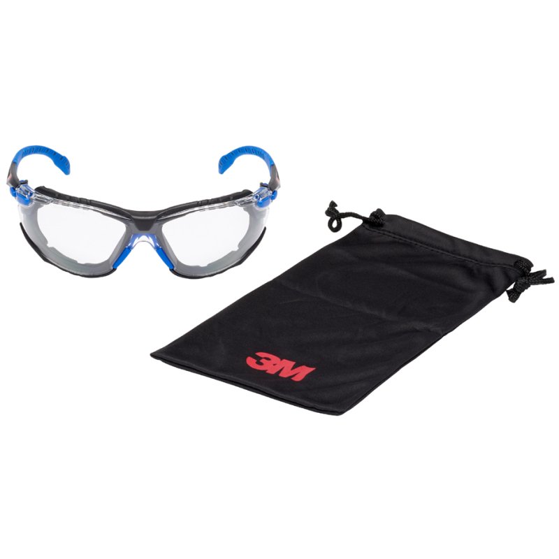 3M Solus lunettes de sécurité, verre polycarbonate, noir/bleu