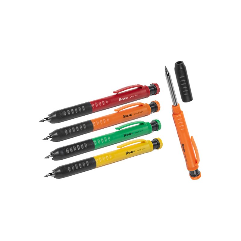 Bradas hole markers, graphite lead HB, 40-piece display