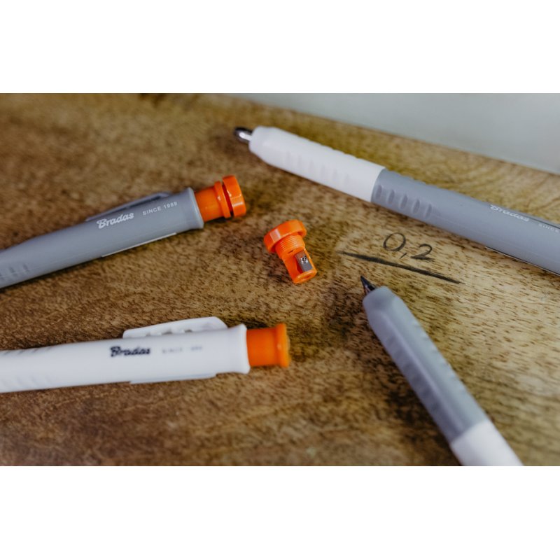 Bradas marqueurs de trous de forage, 1,0 mm, blanc & gris, 40 pièces