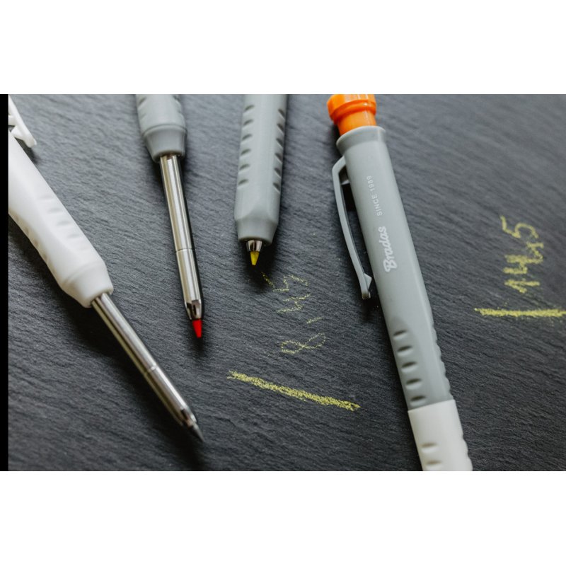 Bradas marqueur de trous de perçage, gris, 1,0 mm, avec 6 mines