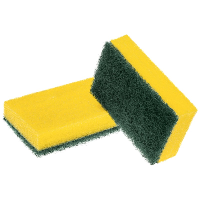 Scotch Brite schoonmaakspons Classic XXL, geel/groen, duurzaam, 6 stuks