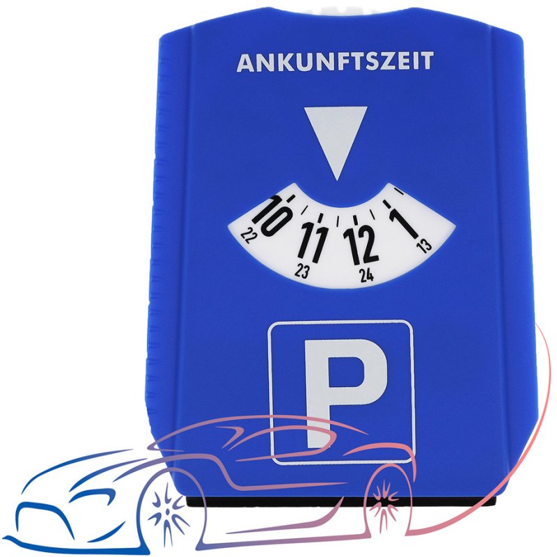 FIRST AID ONLY 5-in-1 multifunctionele parkeerschijf, kunststof, blauw