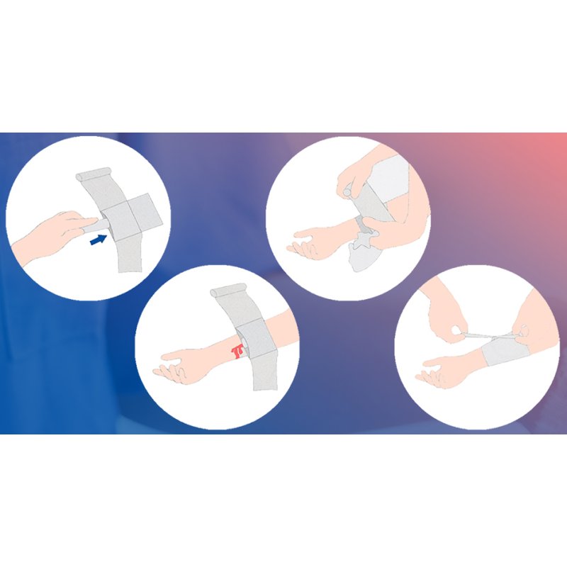 FIRST AID ONLY steriel wondverband-set QuickStop, geïntegreerde fixeerbanden, 3 stuks