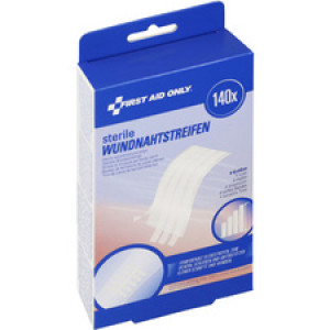 FIRST AID ONLY wondsluitstrips, steriel, wit, 140 stuks