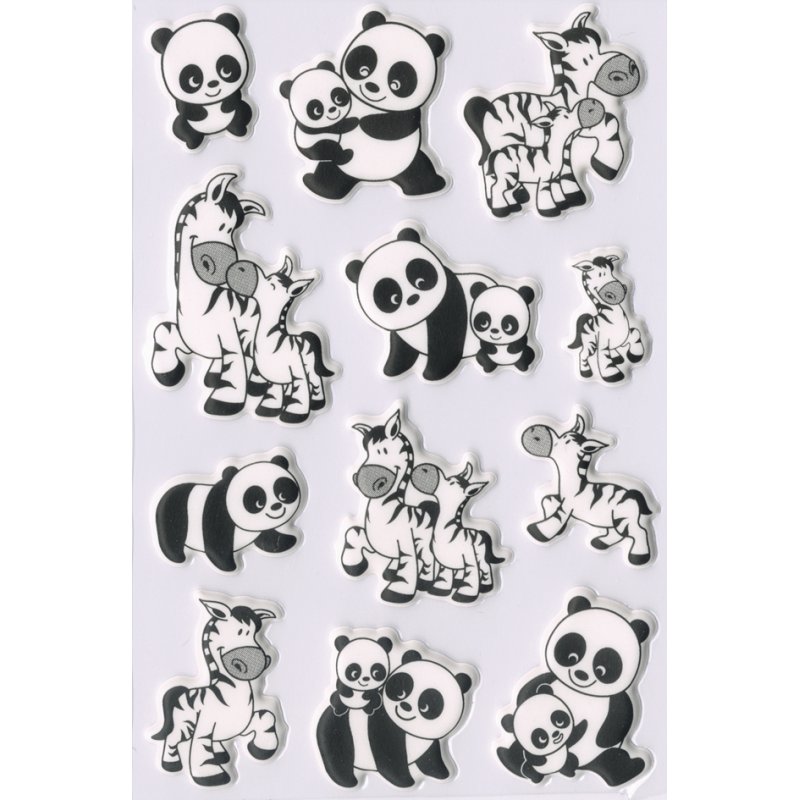 HERMA feuilles de stickers Le petit paresseux, matériau Transpuffiy doux, 84×120 mm, 9 stickers