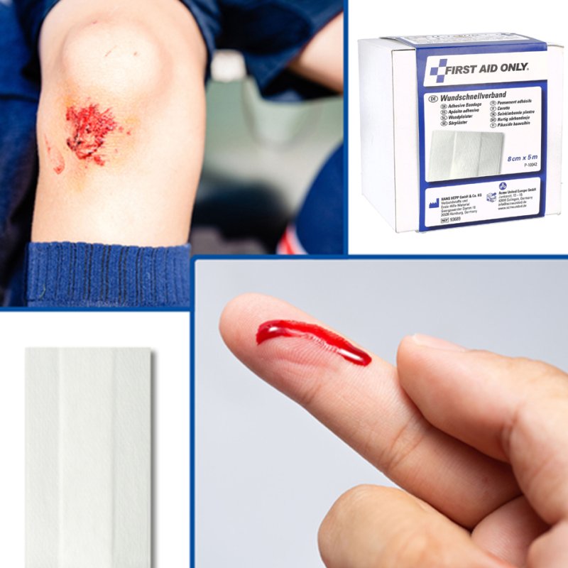 FIRST AID ONLY wondverband, 60 mm × 5 m, wit