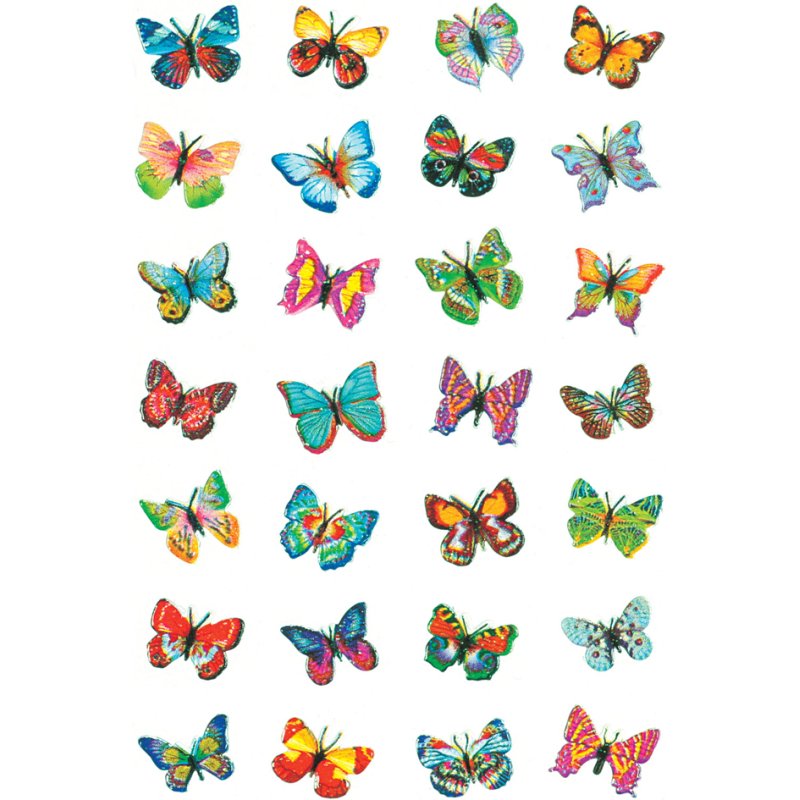 HERMA stickers Papillons Magiques, paillettes, autocollants, 28 pièces