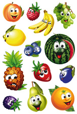 HERMA pluizige stickers Gekke zonnen, zelfklevend, 1 vel à 20 stuks