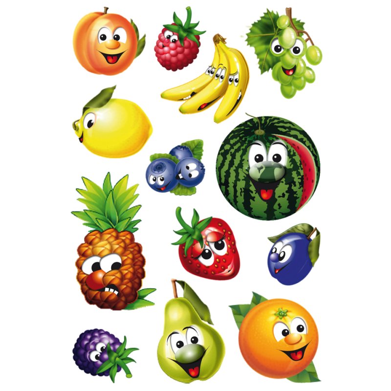 HERMA stickers yeux mobiles Fruit, autocollants, 1 feuille de 13 pièces