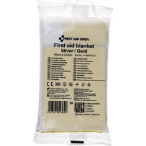 FIRST AID ONLY reddingsdeken, 1600 × 2100 mm, zilver/goud, 12 my