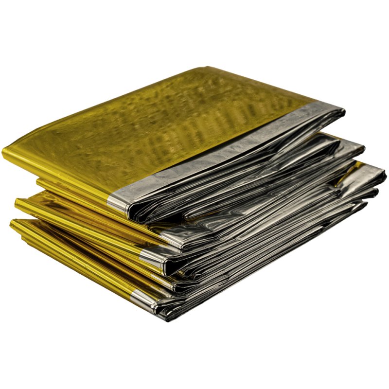 FIRST AID ONLY reddingsdeken, 1600 × 2100 mm, zilver/goud, 12 my