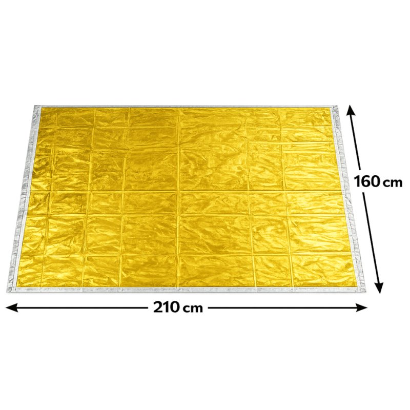 FIRST AID ONLY reddingsdeken, 1600 × 2100 mm, zilver/goud, 12 my