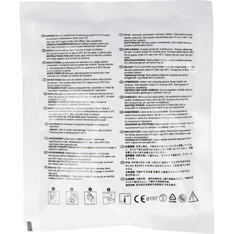 FIRST AID ONLY koudecompres Dispo, eenmalig gebruik, 153 × 125 mm, wit