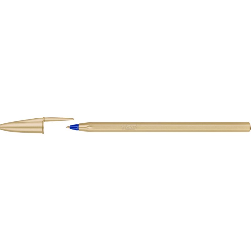 BIC stylo Cristal Glacé, bleu, 0,32 mm, effet mat-brillant