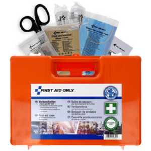 FIRST AID ONLY verbandkoffer DIN 13157, kunststof oranje, 278×117×215 mm