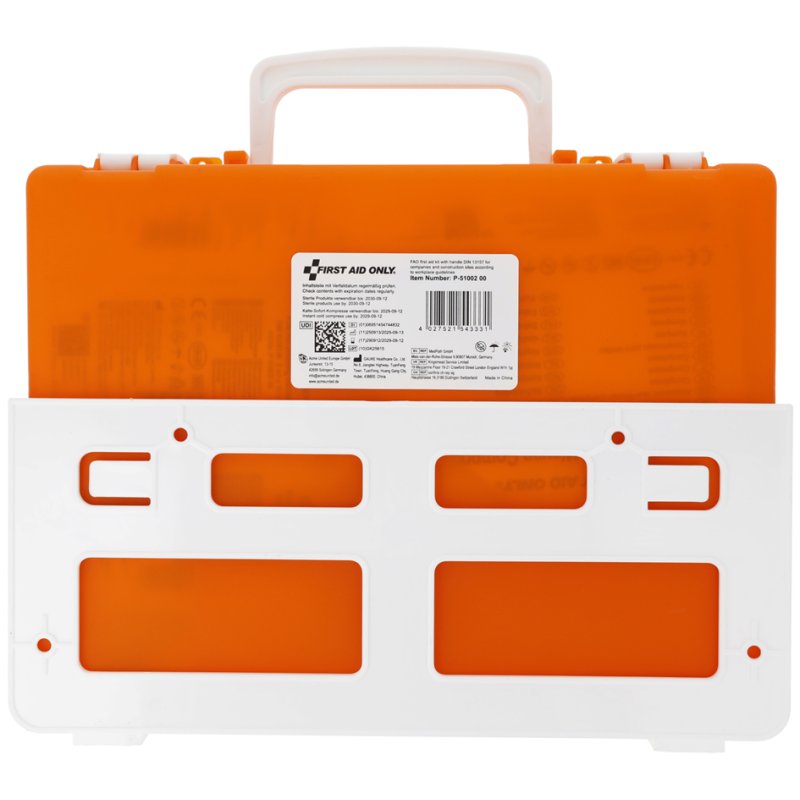 FIRST AID ONLY EHBO-koffer 1315, kunststof oranje, DIN 13157, 267×92×208 mm