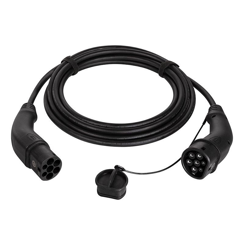 HARTING Câble de recharge E-auto EDC0102, Type 2, triphasé 22 kW, noir