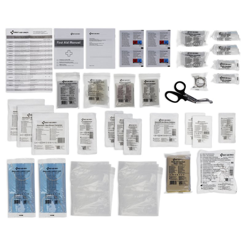 FIRST AID ONLY aanvulset DIN 13157, eerste hulp koffer, kartonnen verpakking