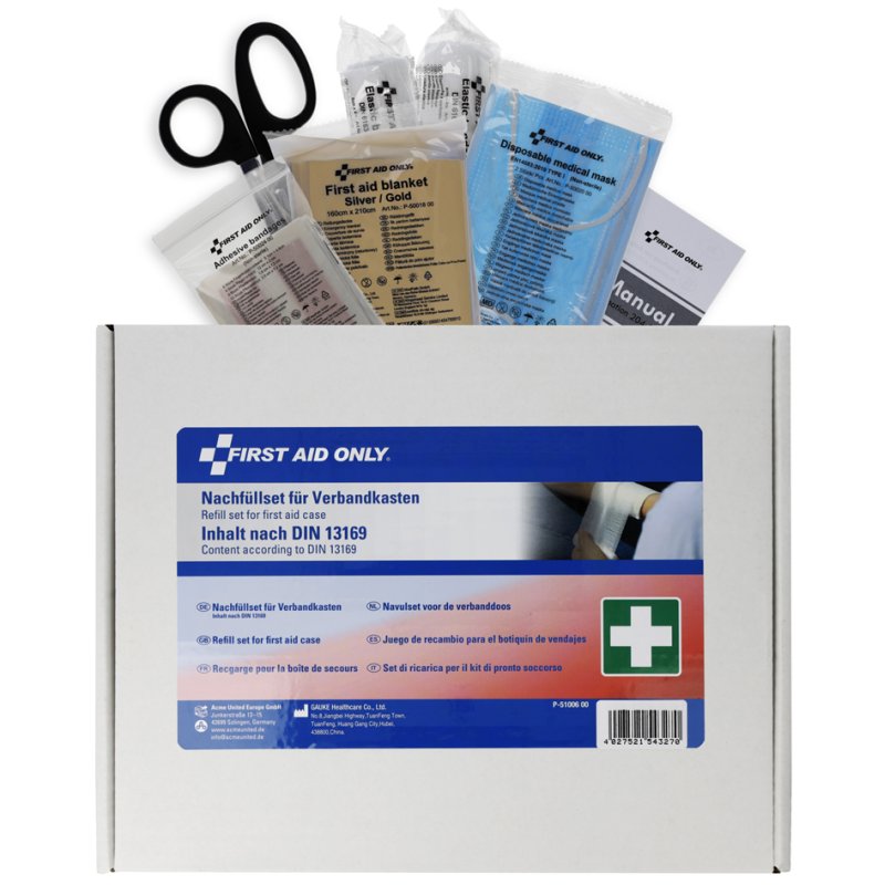 FIRST AID ONLY eerste hulp navulpack, DIN 13169, karton