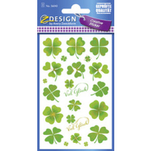 AVERY Zweckform herbruikbare stickers Lieveheersbeestje, wit/rood/zwart, permanent, 52 stuks
